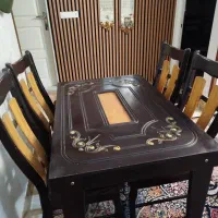 میزناهار خوری ۴نفره|میز و صندلی غذاخوری|اشتهارد, |دیوار