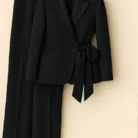 کت شلوار مجلسی زنانه مازراتی مشکی