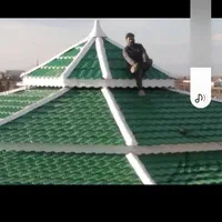 سقف شیبدار سوله الاچیق سایبان سردرب نرده جوشکاری