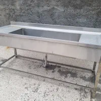 سینک صنعتی وان تک لگن استیل سنگین