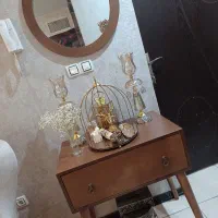 آینه کنسول تمام چوب راش