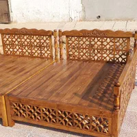 تخت چوبی سنتی گره چینی|مبلمان خانگی و میز عسلی|شیراز, شهرک گلها|دیوار