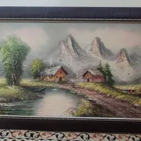 تابلو رنگ و روغن طبیعت