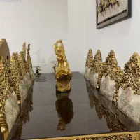 مبل سلطنتی ۹ نفره و ناهارخوری ۱۰ نفره کامل ورق طلا|مبلمان خانگی و میز عسلی|سنندج, |دیوار