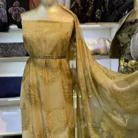 پارچه های زرمثقال و حریر شیفون بسیار زیبا