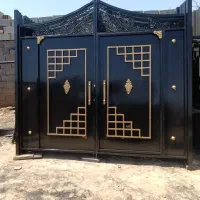 درب حیاط باغ منزل باغی انبار