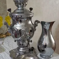 سماور ۴ لیتری استفاده کمتر بخاطر کمبود جا|سماور، چایساز، قهوهساز|تهران, شهرک ولیعصر جنوبی|دیوار