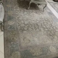 دو عدد فرش ۹ متری و یک عدد ۶ متری طوسی آبی