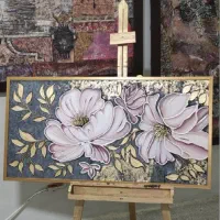 اثار هنری نقاشی  مدرن  برجسته پتینه