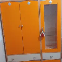 کمد بچه دو تیکه چراغ دار