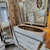 سرویس خواب کرم آینه خور زرکالا|تخت و سرویس خواب|یاسوج, |دیوار