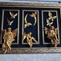 زرافه و تابلو فرشته|مجسمه، تندیس، ماکت|محمدیه-قزوین, |دیوار