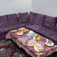 مبل L بنفش درحد نو