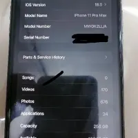اپل iPhone 11 Pro Max با حافظهٔ ۲۵۶ گیگابایت