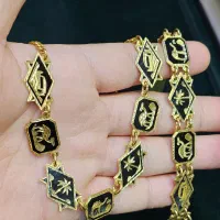 فروش دستبند و گردنبند طلا میناکاری مشکی کم اجرت|جواهرات|اهواز, ۳۰ متری|دیوار