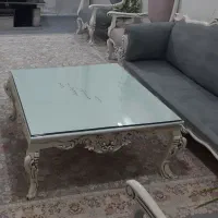 مبل و میز پذیرایی  استیل ۷نفره