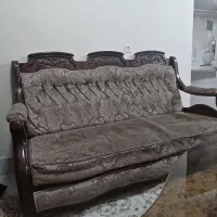 مبل ۷ نفره چوب راش همراه با میز وسط مبل و عسلی|مبلمان خانگی و میز عسلی|مبارکه, |دیوار