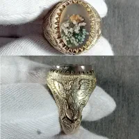 انگشتر عقیق شجر هفت رنگ|جواهرات|بم, |دیوار