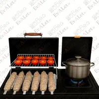 باربیکیو لعابی گازی پلوپزدار هیزم مدل L80P|اجاق گاز و لوازم برقی پختوپز|تبریز, |دیوار