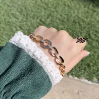 دستبند ژوپینگ مشابه طلا درشت ظریف جلفایی