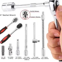 جعبه 46 پارچه آچار و سری بکس و پیچ گوشتی|ابزارآلات|کرج, عظیمیه|دیوار