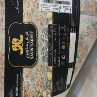 یک جفت فرش 3 در 4 ابریشم 1200 شانه کرم آقاقیا|فرش|مهاباد (آذربایجان غربی), |دیوار