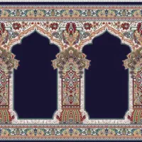 سجاده بدون مهراب وسط رنگبندی زیبا|فرش|ری, شهید غیوری (ابن باویه)|دیوار