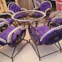 مبلمان باغی و مبلمان ویلایی فلزی طرح ژوار xnii90|مبلمان خانگی و میز عسلی|کرج, کمالشهر|دیوار