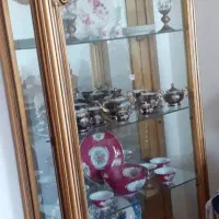 بوفه طلایی با چوب راش