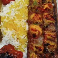 کترینگ ریحون کباب با برنج ایرانی