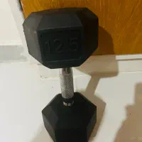 دو عدد دمبل بدنسازی شش ضلعی