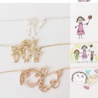 ساخت نقاشی کودکان به گردنبند واقعی و جذاب|بدلیجات|سمنان, |دیوار