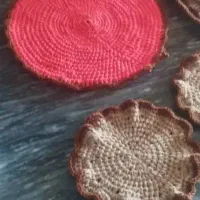 ست بافتنی 4تیکه قیمت 350اون رنگ دیگه یه تیکه 130|صنایع دستی و سایر لوازم تزئینی|یاسوج, |دیوار