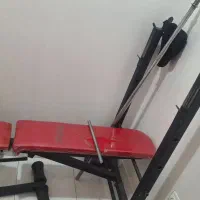 میز پرس ۷کاره تاشو وزنه هالتر دمبل