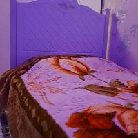 *تخت تک نفره جوان طرح وکیوم *|تخت و سرویس خواب|همدان, |دیوار