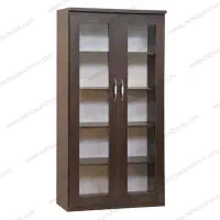 کتابخانه دو عدد ویترینی و مدل طبقه ای