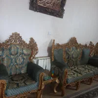 مبل هفت نفره با عسلی کار کرده|مبلمان خانگی و میز عسلی|نسیم‌شهر, |دیوار