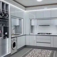 پرده کابینت موکت کاغذ دیواری((سیمپل دکور))