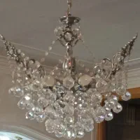 دو عدد لوستر ۶ شاخه با یک دیوار کوب