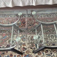 میز شیشه ای  جلو مبلی