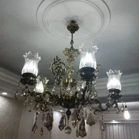 لوستر برنز ۶ شعله|لوستر و چراغ آویز|تهران, آهنگران (سراسیاب دولاب)|دیوار