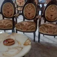 یه سرویس مبل ۷نفره با میز غذا خوری بفروش میرسد|مبلمان خانگی و میز عسلی|گنبد کاووس, |دیوار