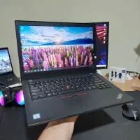 لپ‌تاپ lenovo i5 بدنه کربنی در حد نو تمیز سالم
