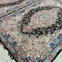 فرش جفت ۶متری دستباف تبریز ۶۰رج خطیبی ابریشم اقساط