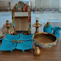 دیری سفالی و سفره هفت سین|صنایع دستی و سایر لوازم تزئینی|اصفهان, طامه|دیوار