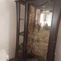بوفه چوبی با جای گیلاسی