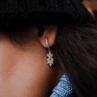 گوشواره نقره کارتیه سنتتیک Cartier silverبدون اجرت|بدلیجات|تبریز, |دیوار