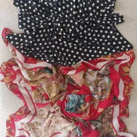 روسری قواره بلند و مینی اسکارف