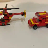 لگو ماشین آتش نشانی و هلکوپتر|کلکسیون و سرگرمی|اصفهان, مهرآباد|دیوار