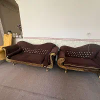 مبل ۷ نفره سالم و تمیز با کمد بچه